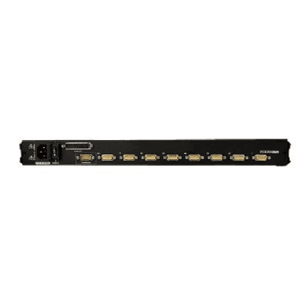 Aten 8-Port PS/2-USB VGA 17" LCD KVM Switch with Daisy-Chain Port and USB Peripheral Support with Fingerprint reader – nuotrauka 1