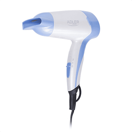 Adler | Hair Dryer | AD 2222 | 1200 W | Number of temperature settings 1 | White/blue – image 1
