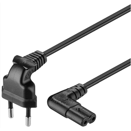 Goobay Euro connection cord, both ends angled – nuotrauka 1