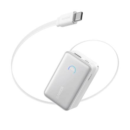 Anker Nano Power Bank 45W with Built-In Retractable USB-C Cable · A1638H21 · 10000 mAh – image 1