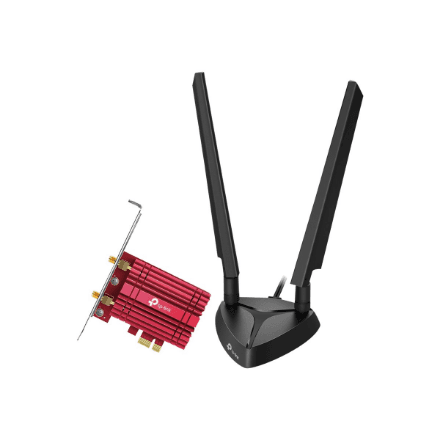 TP-LINK | Archer TXE75E AXE5400 Tri-Band Wi-Fi 6E Bluetooth PCI Express Adapter – image 1