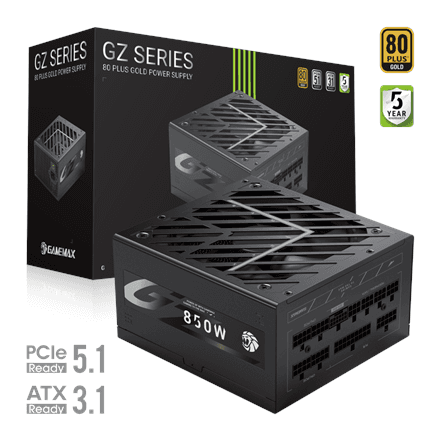 Gamemax PSU | GZ 850G | 850 W | Gold | Full Modular – image 1
