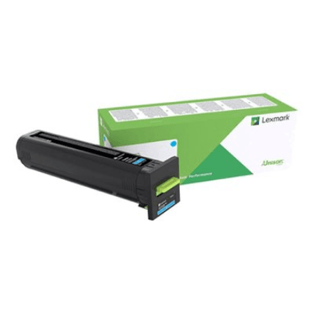 Lexmark CX825,860 Cyn Corp 22K Cartridge · Lexmark 82K2XCE · Lexmark - Extra High Yield - cyan - original - toner cartridge - LCCP, Lexmark Corporate – nuotrauka 1