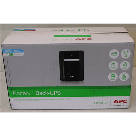 SALE OUT. APC Back-UPS 1600VA, 230V, AVR, IEC Sockets · SALE OUT. Schneider Electric Back-UPS, Tower · BX1600MI – nuotrauka 1