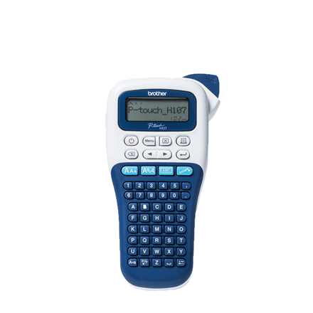 Brother PTH-107BRE1 | Mono | Thermal | Label Printer | White/ Blue – image 1