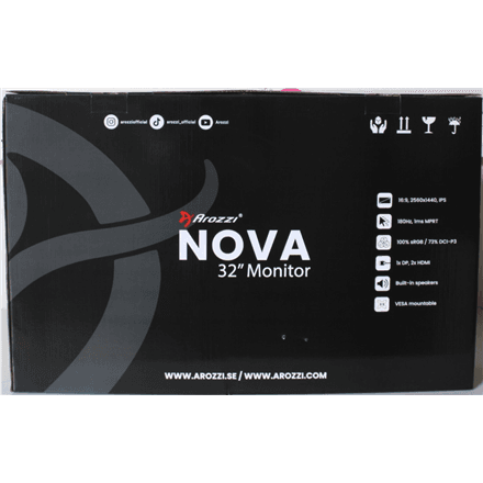SALE OUT. Arozzi Nova 32" IPS, 180Hz, Computer Monitor - Black · Arozzi · Nova – image 1