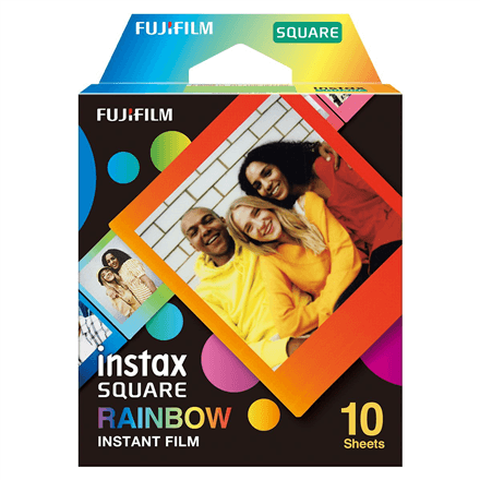 Fujifilm Instax Square Rainbow (10) Instant Film – image 1