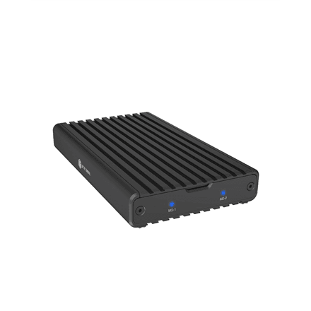 Raidsonic IB-2817M-C32 | Enclosure for 2x NVMe SSD with USB 3.2 Gen 2x2 Type-C connection – image 1