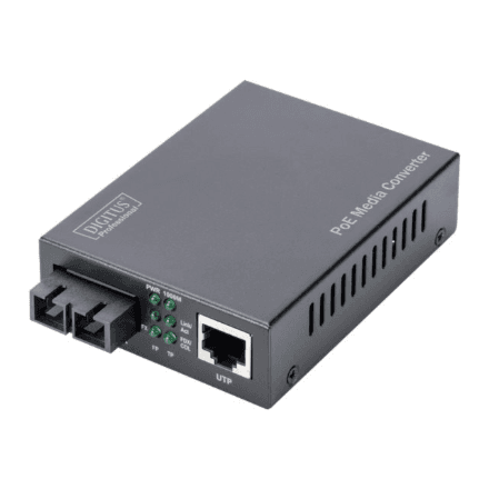 DIGITUS Gigabit Ethernet PoE+ Media Converter, Multimode | Digitus – nuotrauka 1