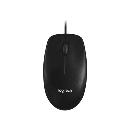 Logitech | Mouse | M100 | Optical mouse | Optical | Wired | Black – image 1
