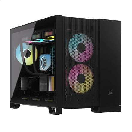 Corsair Dual Chamber PC Case | 2500D AIRFLOW | Black | Mid Tower | Micro-ATX – image 1
