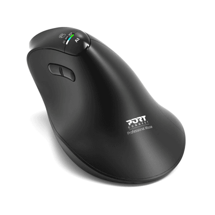 PORT CONNECT Mouse | ERGO AUDITOR | Wireless | Bluetooth, 2.4 GHz | Black – nuotrauka 1