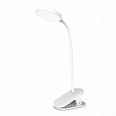 ColorWay LED Table Lamp Flexible and Clip 2 with Built-in Battery | CW-DL10FCB-W – nuotrauka 1