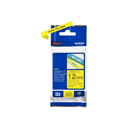 Brother | TZe-631 Laminated Tape | Black on Yellow | TZe | 8 m | 1.2 cm – nuotrauka 1