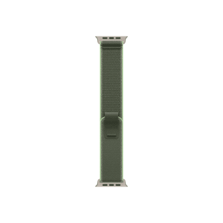 Apple 49mm Green/Neon Trail Loop - S/M - Natural Titanium Finish | Apple – image 1