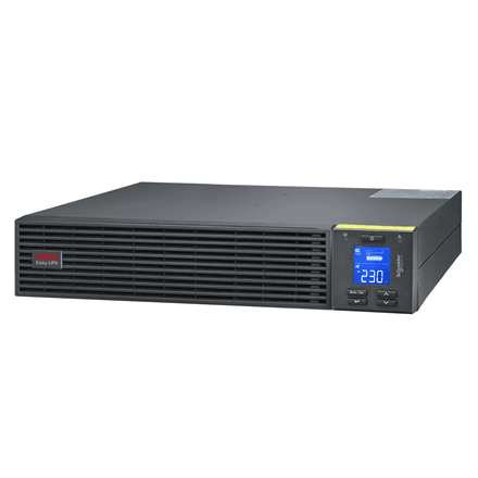 Schneider Electric Easy UPS, Rackmount 2U, Intelligent Card Slot, LCD, W/Rail Kit · SRV1KRIRK-E · 1000 VA – nuotrauka 1