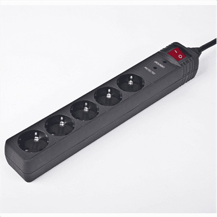 EnerGenie | Surge Protector SPG5-C-10/ 3 m/ 5 Sockets/ Black – nuotrauka 1