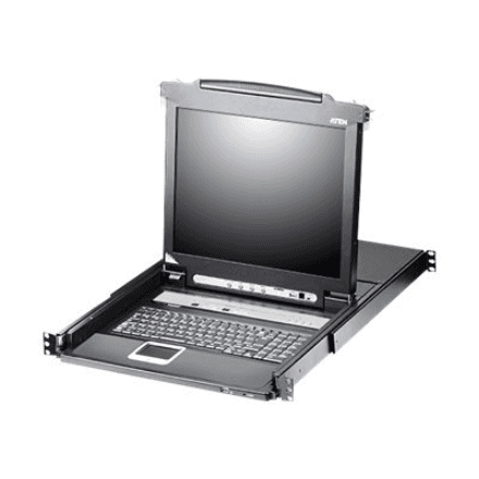 Aten 16-Port PS/2-USB VGA 17" LCD KVM Switch with Daisy-Chain Port and USB Peripheral Support – nuotrauka 1