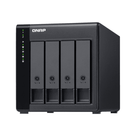 QNAP High-performance Desktop SATA 6Gbps JBOD Storage Enclosure | TL-D400S | Black – image 1