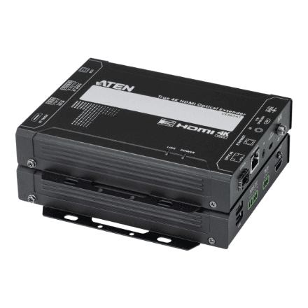 Aten True 4K HDMI Optical Extender (True 4K @ 985FT/300M - SFP+ Duplex Multi Mode) – image 1