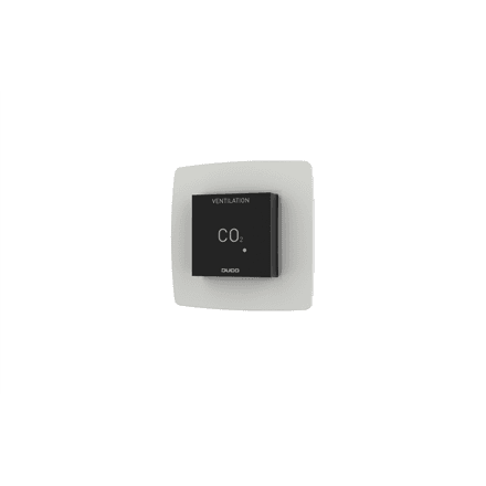 DUCO CO2 Room Sensor with Control RF/Wired, Black – nuotrauka 1
