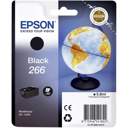 Epson 266 BK Ink Cartridge | Ink | Black – nuotrauka 1