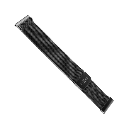 Fixed | Mesh Strap with Quick Release 18mm for smartwatch | Black – nuotrauka 1