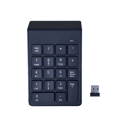 Gembird | Numeric keypad | KPD-W-02 | Numeric keypad | Wireless | N/A | Black – nuotrauka 1