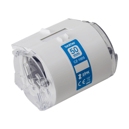 Brother | CZ-1005 | White | Full colour continuous label roll | 5 m | 5 cm – nuotrauka 1