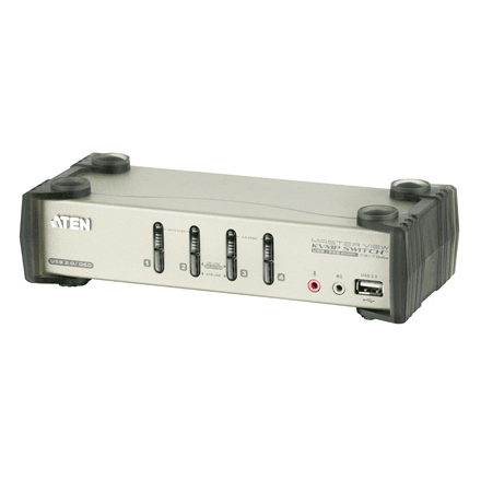 Aten | 4-Port PS/2-USB VGA/Audio KVMP Switch with OSD | CS1734B – image 1