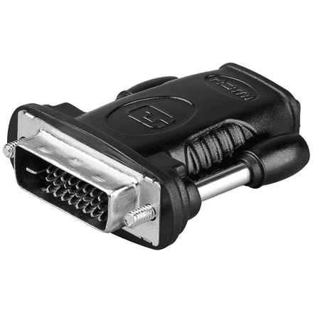 Goobay HDMI/DVI-D adaptor, nickel plated – nuotrauka 1