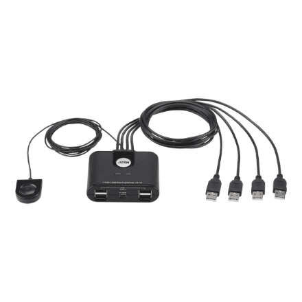 Aten 4-Port USB 2.0 Peripheral Sharing Device · Aten · 4 x 4 USB 2.0 Peripheral Sharing Switch – image 1