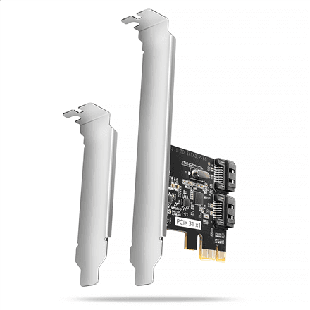 AXAGON Two-channel SATA III PCI-Express controller with two internal SATA port outputs | PCES-SJ2 – nuotrauka 1