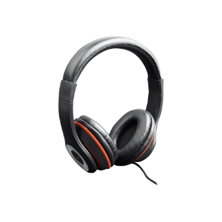 Gembird | Stereo headset, "Los Angeles" + microphone, passive noise canceling | Black – nuotrauka 1