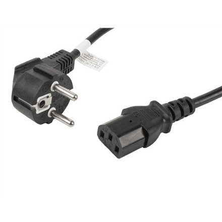 Lanberg | CEE 7/7 to IEC 320 C13 Power Cord | CA-C13C-11CC-0018-BK – nuotrauka 1