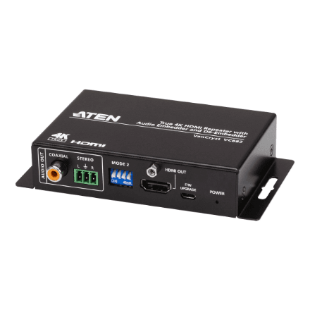 Aten | True 4K HDMI Repeater with Audio Embedder and De-Embedder | VC882 – nuotrauka 1