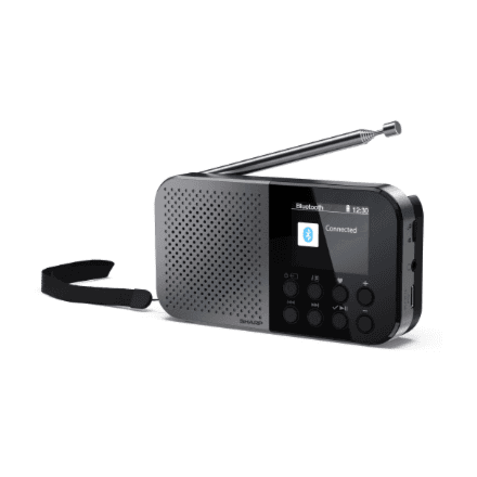 Sharp OSAKA Pocket/Handheld Portable Digital Radio | DR-P520(GY) | Bluetooth – image 1