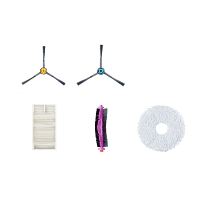 Midea Spare Parts Kit for V12: 6x Side brushes, 2x Roller brushes, 3x HEPA Filters, 4x Mops, 3x Dust Bags – nuotrauka 1