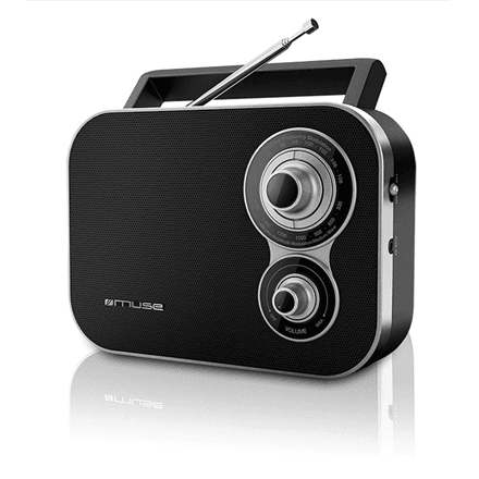 Muse | M-051R | 2-band portable radio | Black – nuotrauka 1