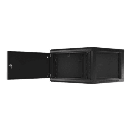 Lanberg Rack cabinet 19" wall-mount 6U/600x600 for self-assembly with metal door (flat pack) – nuotrauka 1