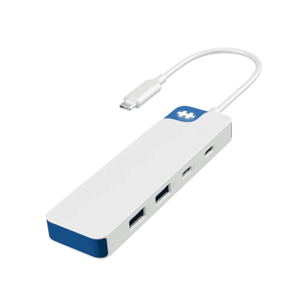 Hyper HyperDrive Flex 4 Port USB-C Combo Hub, White/Blue | HD5200BUGL – nuotrauka 1