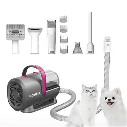 PETKIT | Air Clipper Pet Grooming Vacuum Kit 5in1 | LM4 | Grey/White – nuotrauka 1