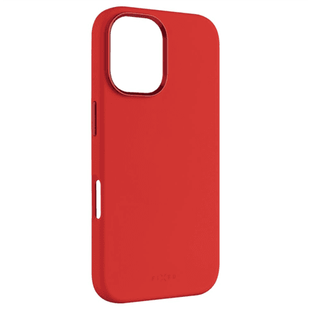Fixed MagFlow | Back cover | Apple | iPhone 16 | Liquid silicon | Red – nuotrauka 1