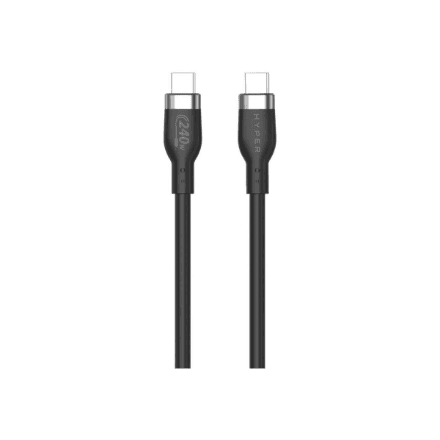 Hyper | 1M Silicone 240W USB-C Charging Cable | USB-C to USB-C – nuotrauka 1