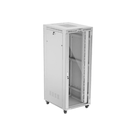 Lanberg Rack cabinet 19" free-standing 42U/800x1000 (flat pack) with glass door, LCD – image 1
