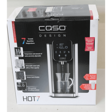 SALE OUT. Caso 01875 HOT 7 Turbo Hot water dispenser, Capacity 2.7 L, Black/Stainless Steel · SALE OUT. Caso Turbo Hot Water Dispenser · Hot7 – image 1