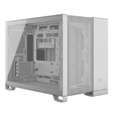 Corsair Dual Chamber PC Case | 2500D AIRFLOW | White | Mid Tower | Micro-ATX – image 1