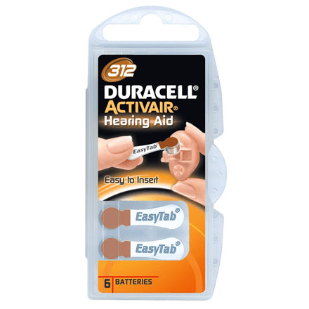 Duracell A312/DA312/ZL312 | Zinc air cells | 6 pc(s) – image 1