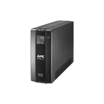 Schneider Electric APC Back-UPS Pro, tower, 230V, 8x IEC C13 outlets, AVR, LCD, user-replaceable battery · BR1300MI · 1300 VA – image 1