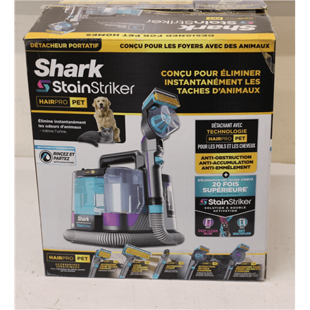 SALE OUT. Shark StainStriker HairPro Deep cleaner PX250EUT | Shark USED, DIRTY, MISSING 1 UNIT LIQVID BOTTLE – image 1